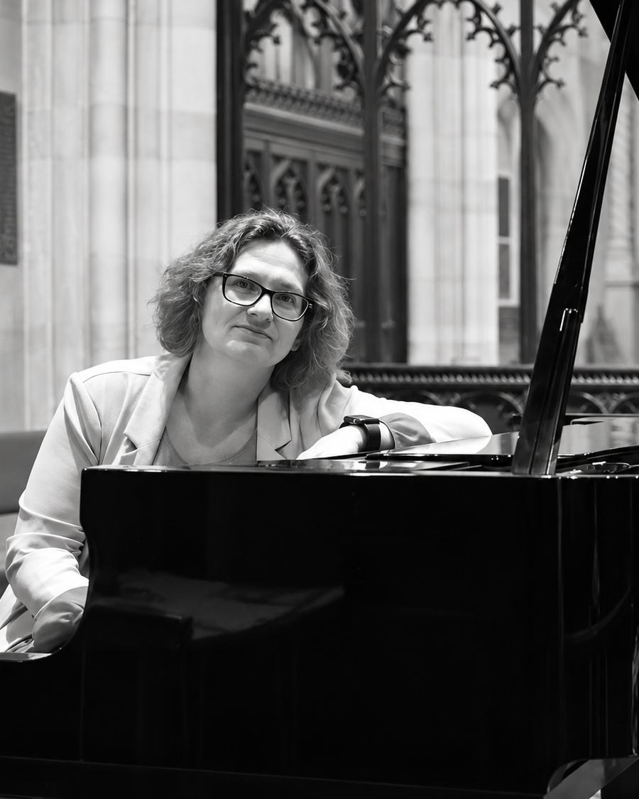 Edita Stankeviciute, pianist and piano pedagogue, at the piano